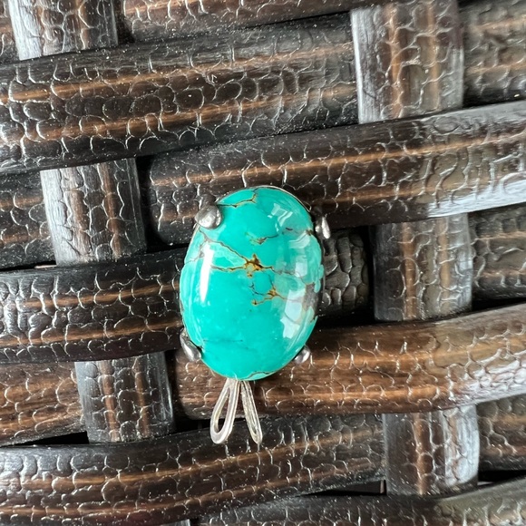 BOHO TURQUOISE & SILVER NECKLACE CHARM - Picture 4 of 7
